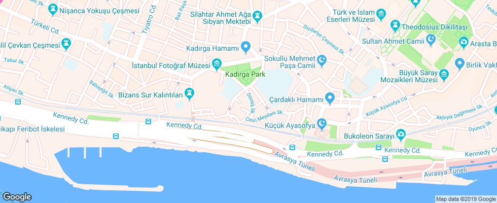 Отель Kupeli Palace на карте Турции