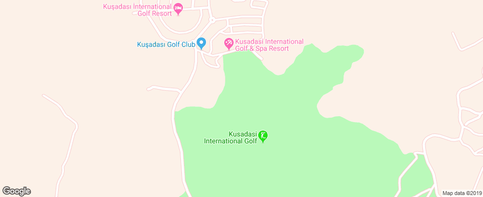 Отель Kusadasi Golf & Spa Resort на карте Турции
