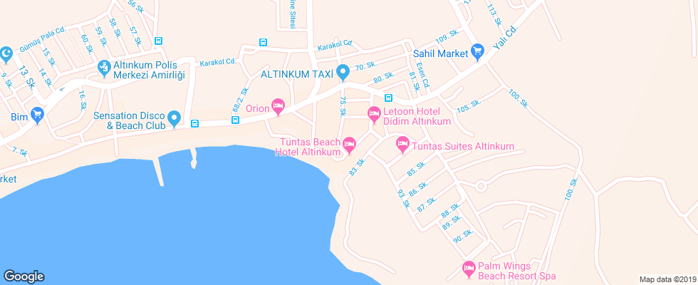 Отель Kusmez на карте Турции