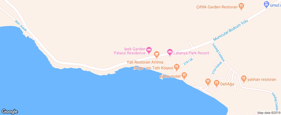 Отель Latanya Park Resort на карте Турции
