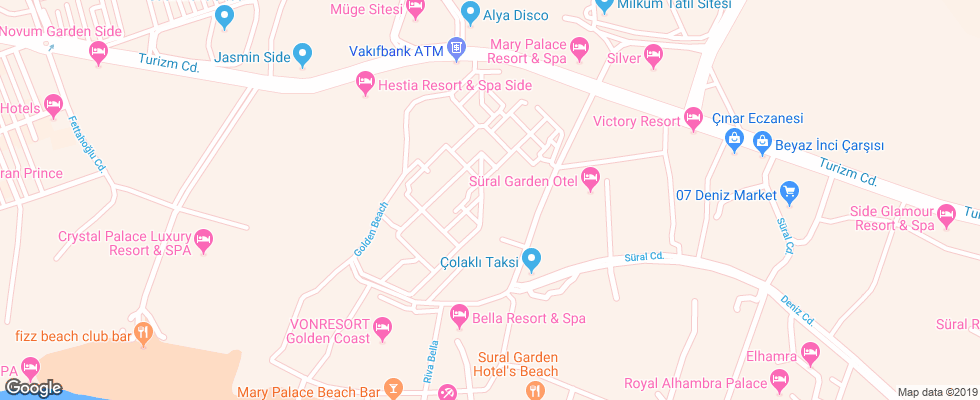 Отель Mary Palace на карте Турции