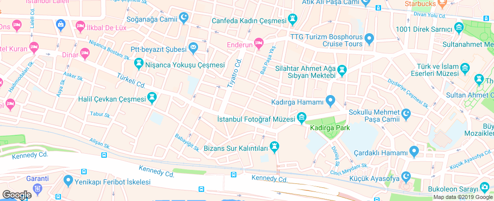 Отель May Hotel Sultanahmet/kumkapi на карте Турции