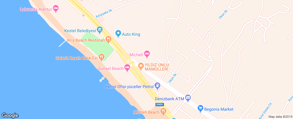 Отель Michell Hotel & Spa на карте Турции