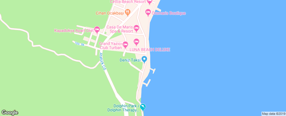 Отель Monte Boutique на карте Турции