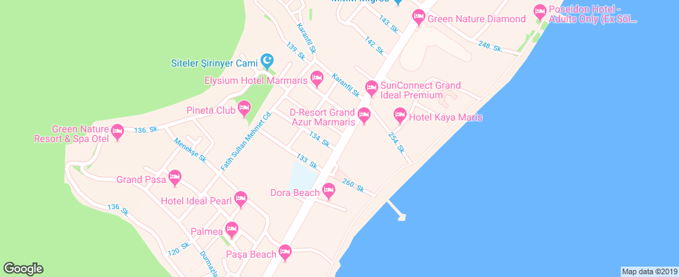 Отель My Dream Hotel на карте Турции