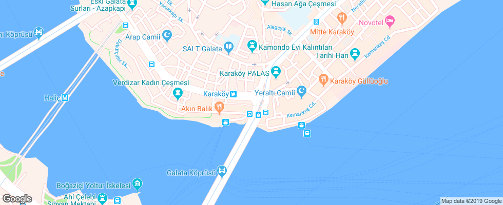 Отель Nordstern Hotel Galata на карте Турции