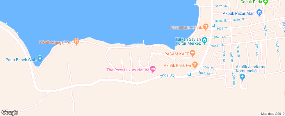 Отель Patio Beach Club на карте Турции