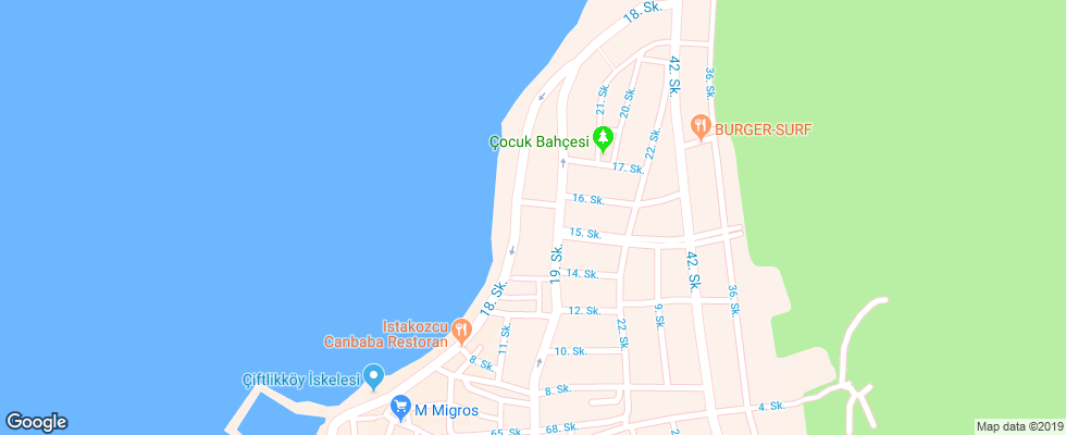 Отель Poseidon Cesme Resort на карте Турции