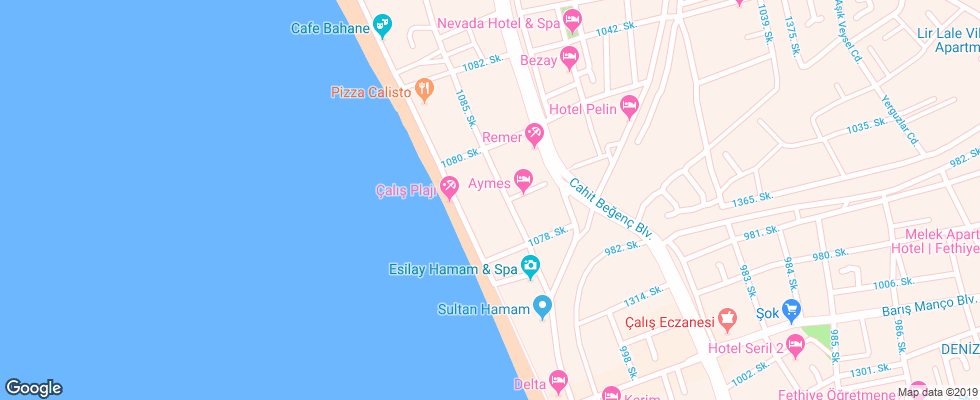 Отель Rosary Beach на карте Турции