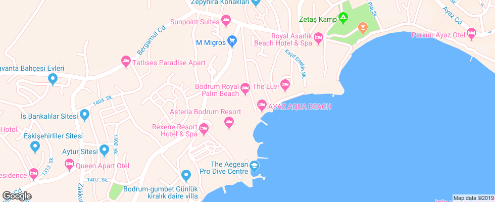 Отель Royal Palm Beach на карте Турции