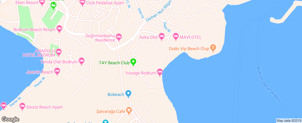 Отель Salmakis на карте Турции