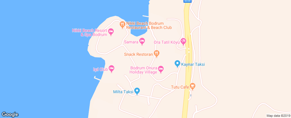 Отель Samara Hotel на карте Турции