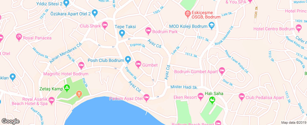 Отель Sami Beach на карте Турции