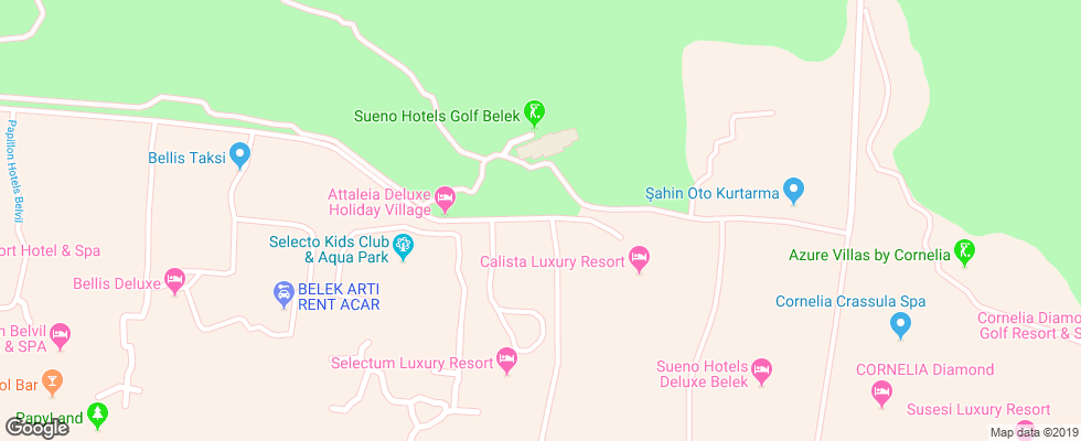 Отель Selectum Luxury Resort Belek на карте Турции