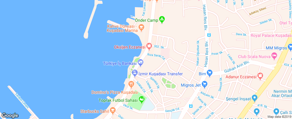 Отель Sozer Hotel на карте Турции