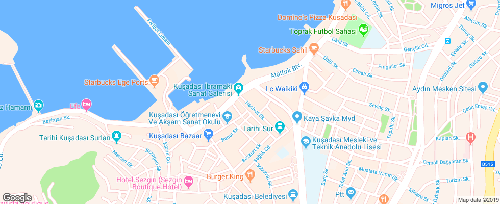 Отель Surtel на карте Турции