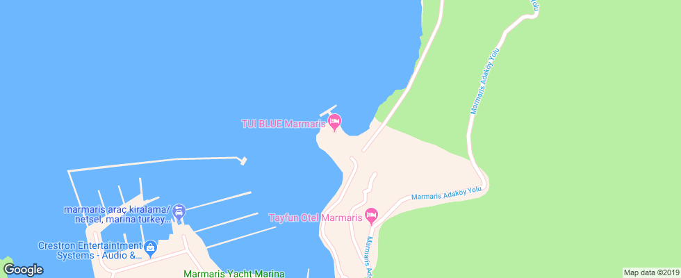 Отель Tui Blue Marmaris на карте Турции