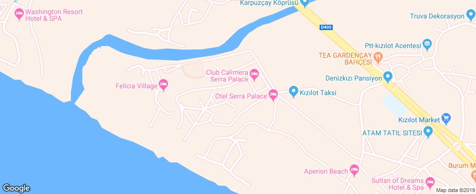 Отель Tui Fun&sun Club Serra Palace на карте Турции