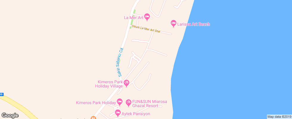 Отель Tui Fun&sun Miarosa Ghazal Resort на карте Турции