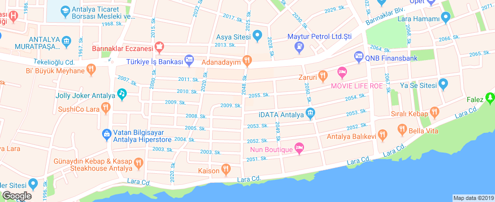 Отель White Boutique на карте Турции