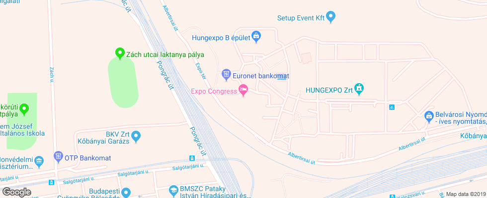 Отель Expo Congress на карте Венгрии