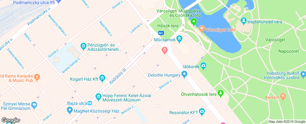 Отель Ibis Budapest Heroes Square на карте Венгрии