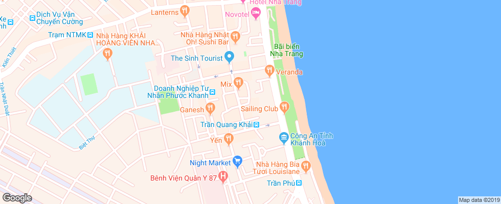 Отель 101 Star Hotel на карте Вьетнама