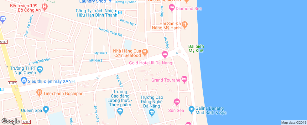 Отель Adaline на карте Вьетнама