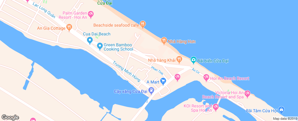 Отель Ally Beach Boutique на карте Вьетнама