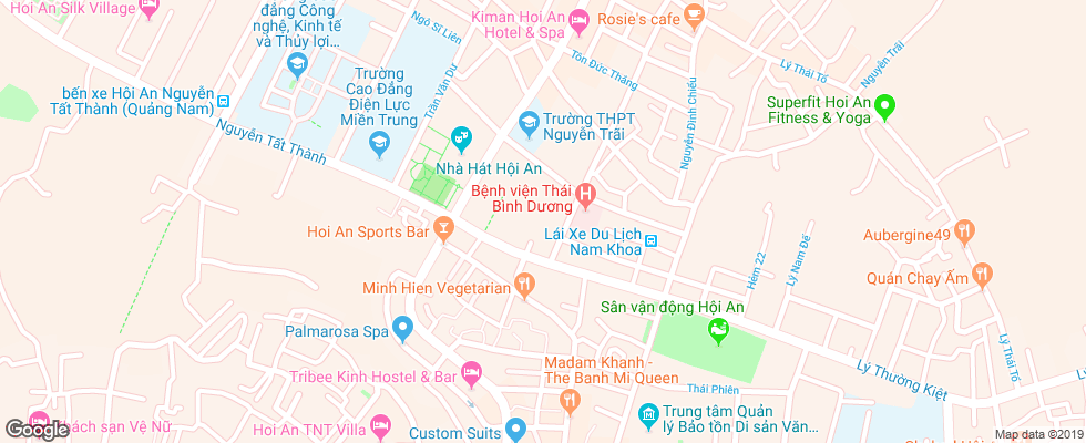 Отель Almanity Hoi An на карте Вьетнама