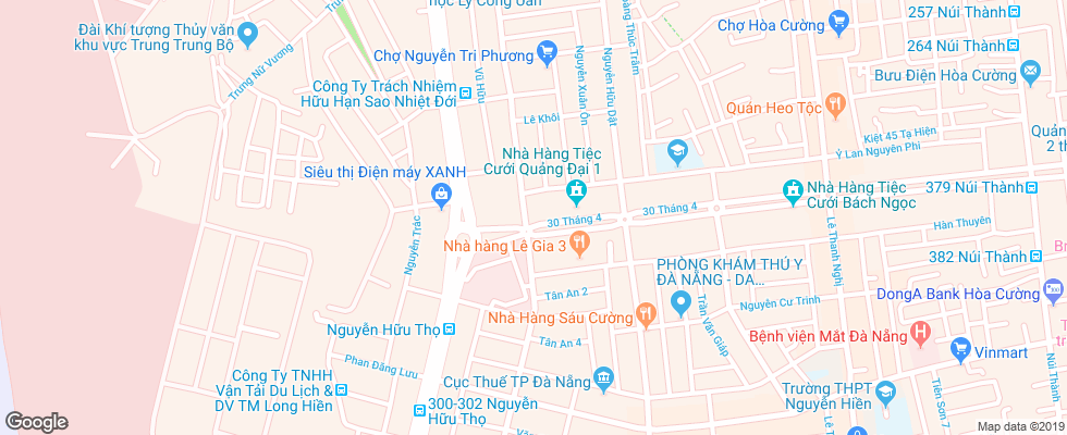 Отель Amanda Hue на карте Вьетнама