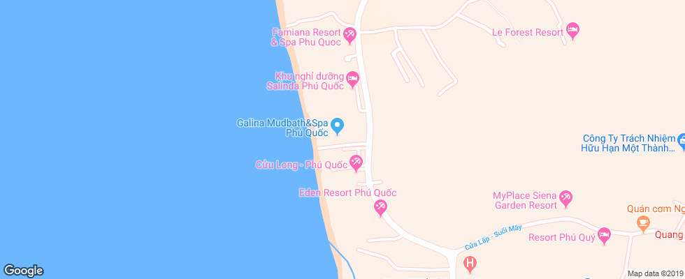 Отель Amarin Resort на карте Вьетнама