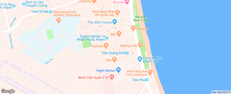 Отель Amity Hotel на карте Вьетнама