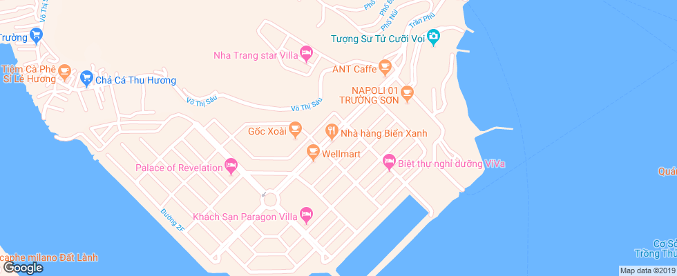 Отель An Binh Villas на карте Вьетнама