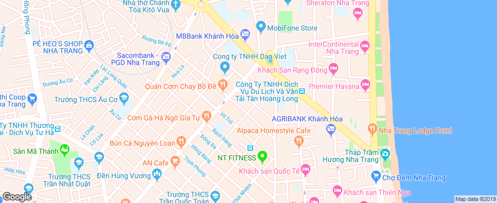 Отель An Khang на карте Вьетнама