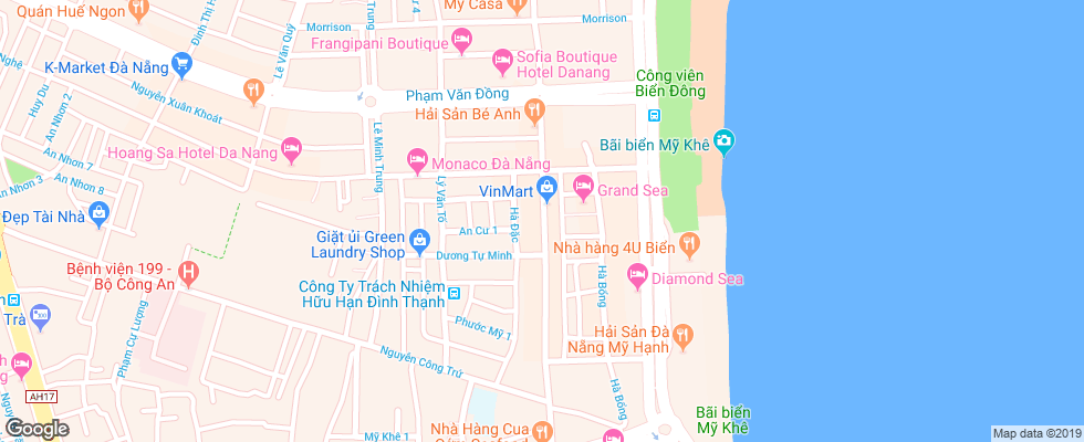 Отель Angel на карте Вьетнама