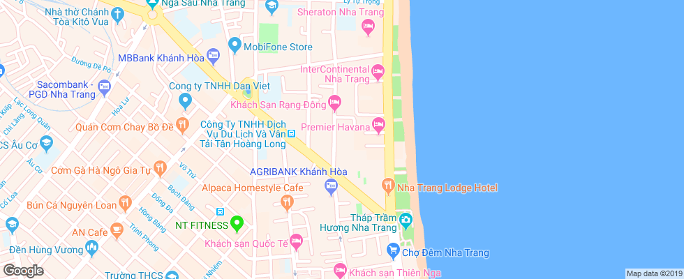 Отель Angella на карте Вьетнама