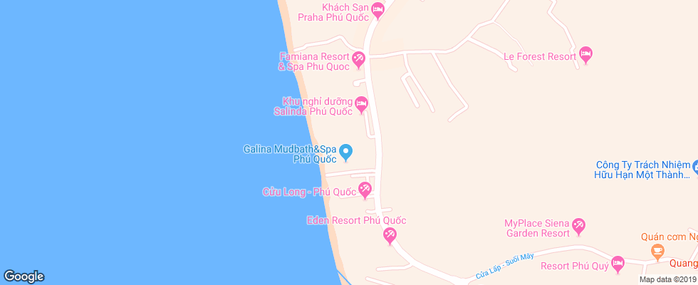 Отель Anja Beach Resort & Spa на карте Вьетнама