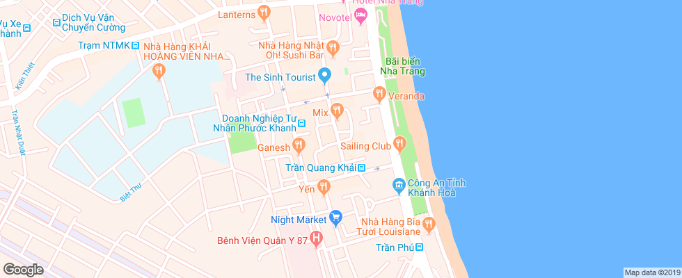 Отель Apus Hotel на карте Вьетнама