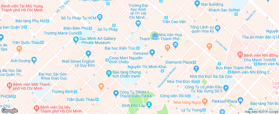 Отель Aristo на карте Вьетнама