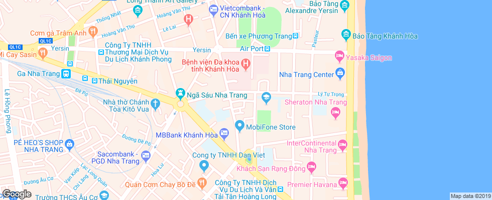 Отель At Three Kings Hotel на карте Вьетнама
