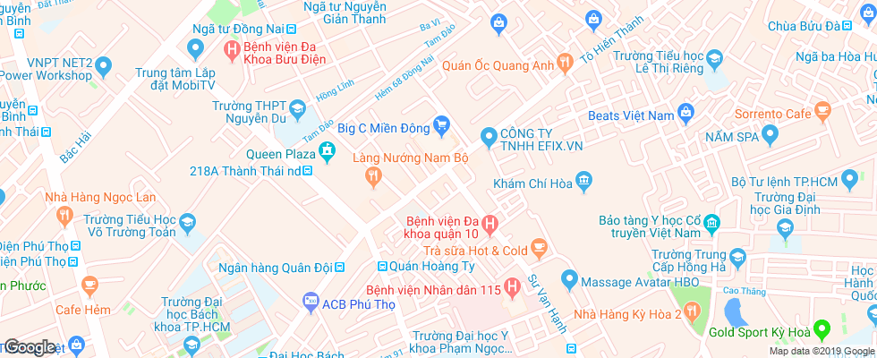 Отель Athena на карте Вьетнама