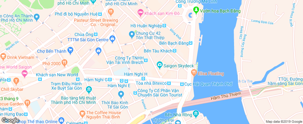 Отель Au Lac Ii на карте Вьетнама