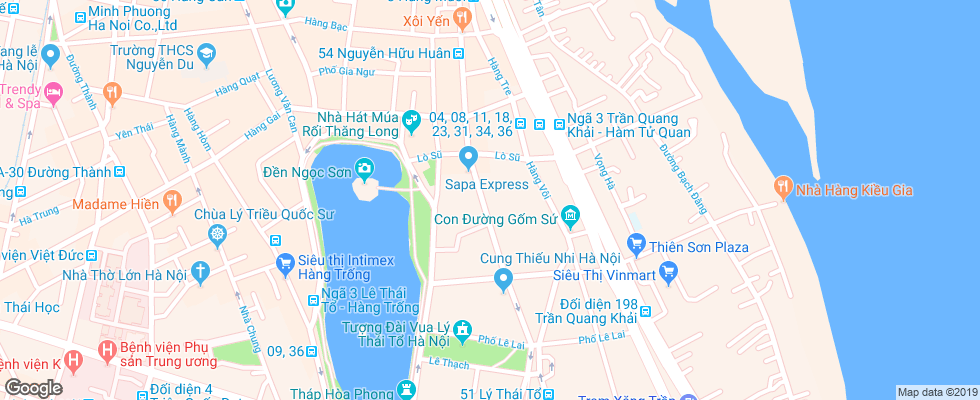 Отель Authentic Hanoi на карте Вьетнама