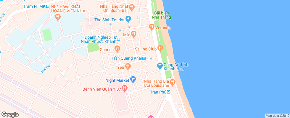 Отель Azura на карте Вьетнама