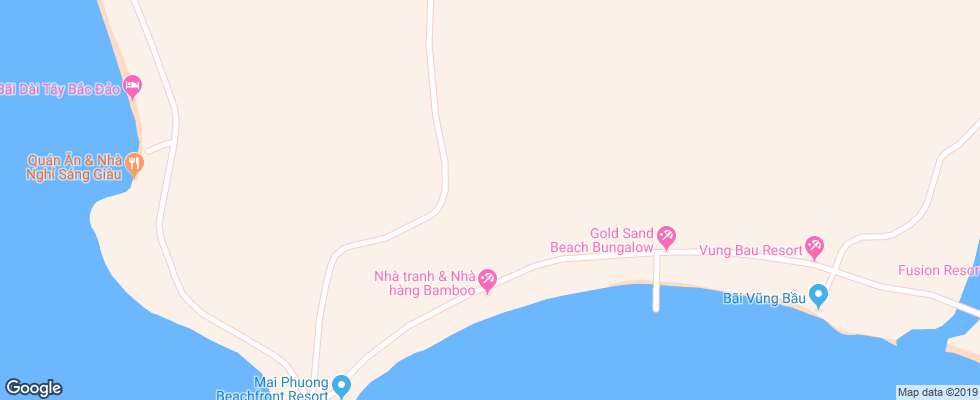 Отель Bamboo Cottages & Restaurant на карте Вьетнама