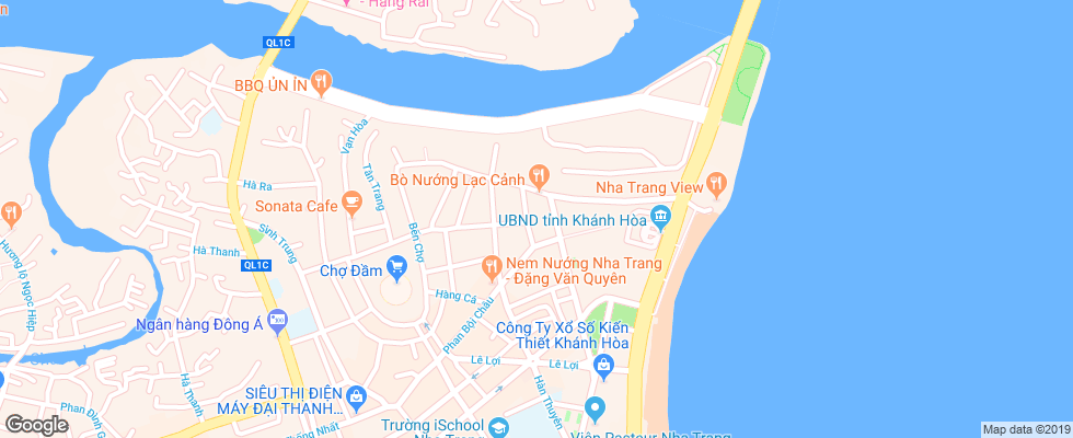 Отель Bavico International на карте Вьетнама