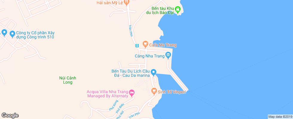 Отель Begonia Hotel на карте Вьетнама