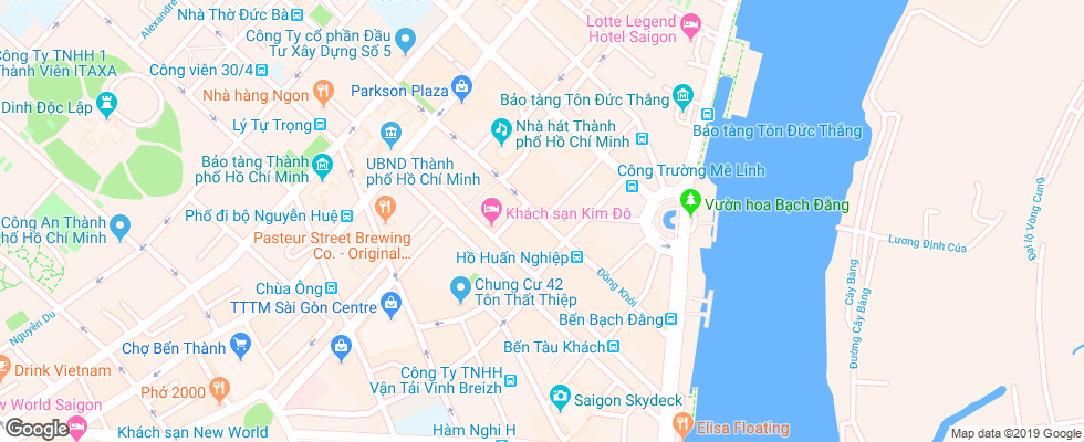 Отель Bong Sen на карте Вьетнама