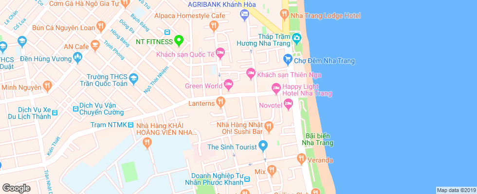 Отель Bonjour на карте Вьетнама